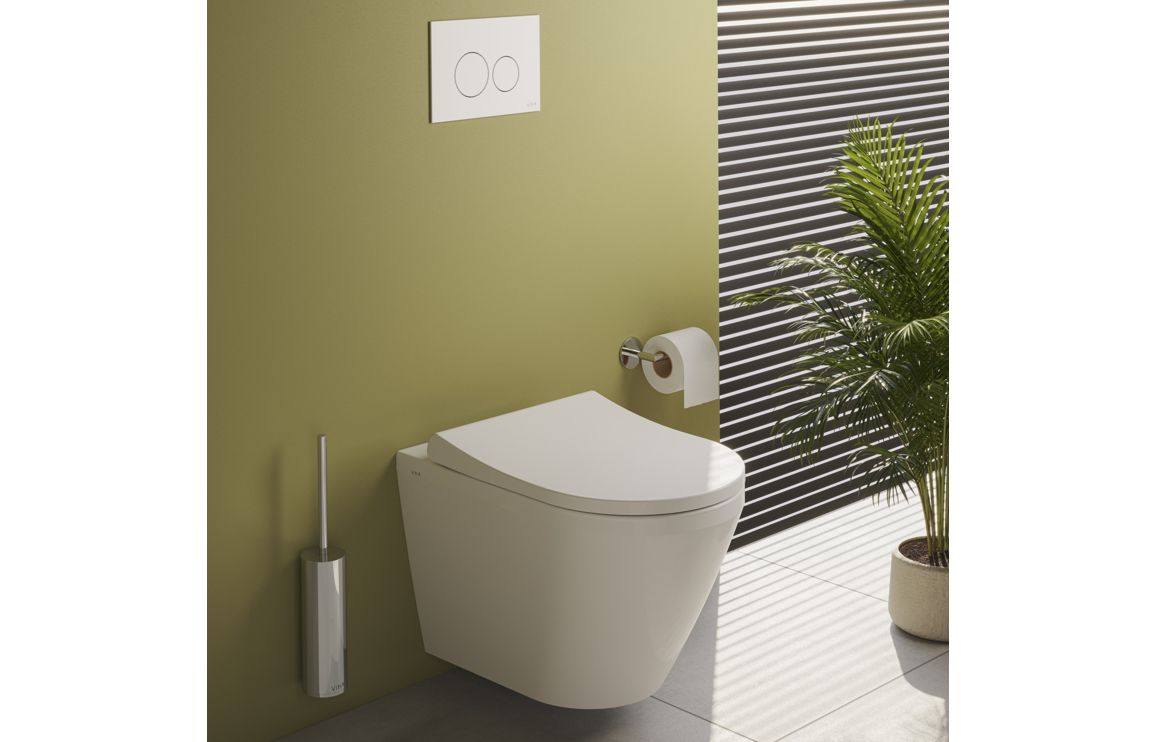 VitrA Integra Rimless Wall Hung Pan Only (Hidden Fix) - White