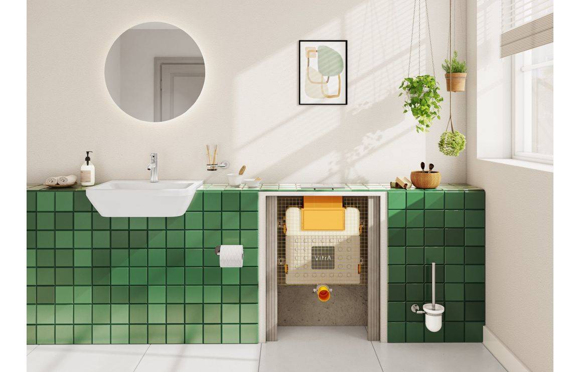 VitrA Integra 550x450mm 1TH Semi Recessed Basin - White