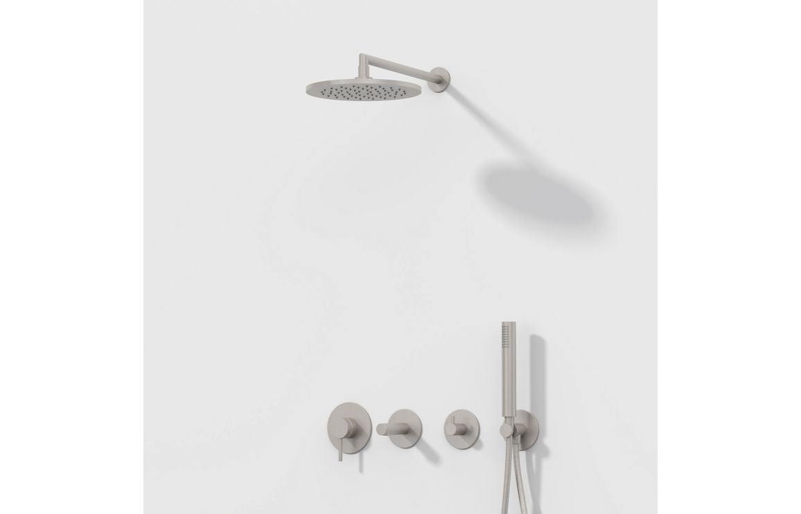VitrA Origin Wall Mounted Bath Spout: Brushed Nickel, Chrome, Matt Black, Soft Copper