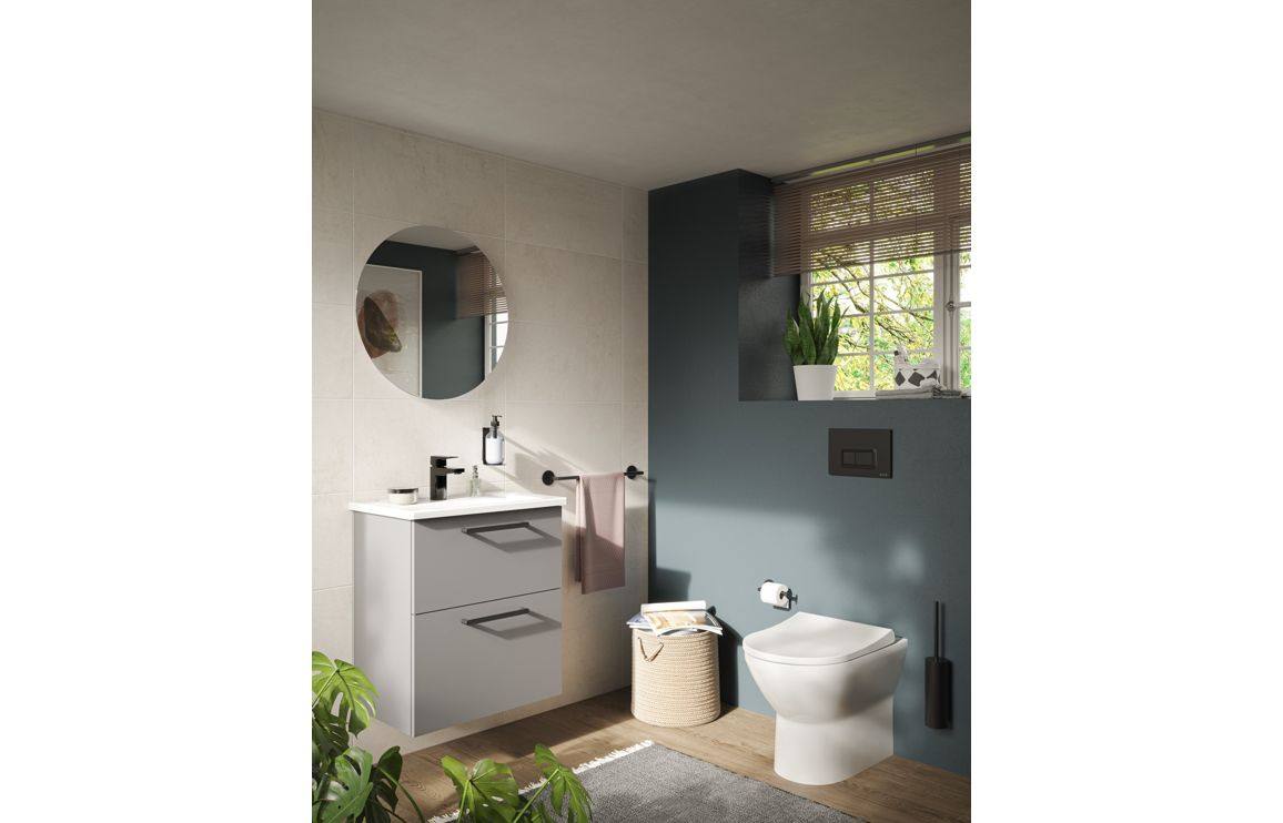 VitrA Integra 600x385mm 1TH Compact Basin w/Overflow - White