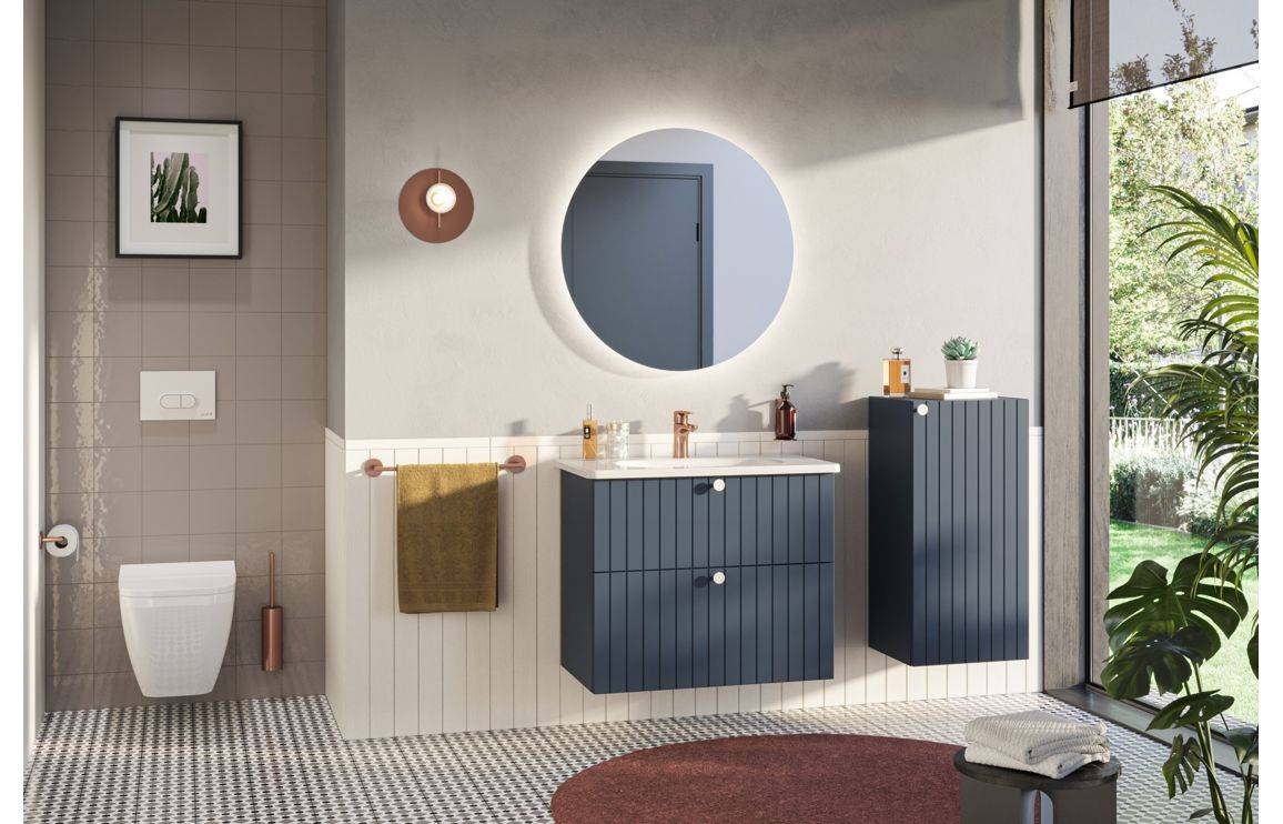 VitrA Root Groove 40cm 1 Door Lower/Base Unit - Matt White, Matt Fjord Green, Matt Grey, Matt Dark Blue, Matt Graphite, Matt Light Grey,  Matt Retro Green