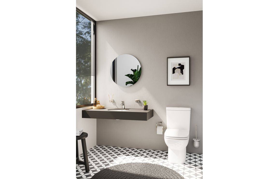 VitrA S20 Open Back Close Coupled Pan Only - White