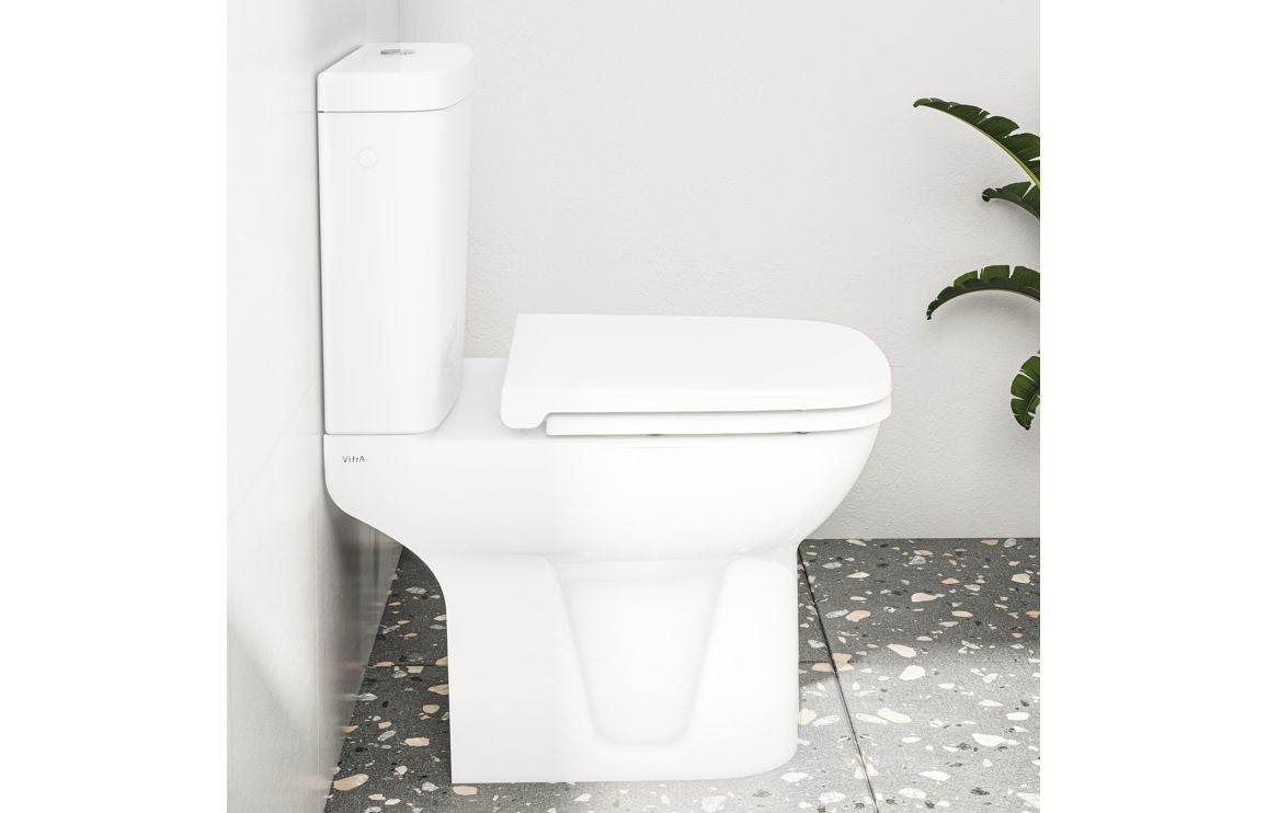 VitrA S20 Open Back Close Coupled Pan Only - White