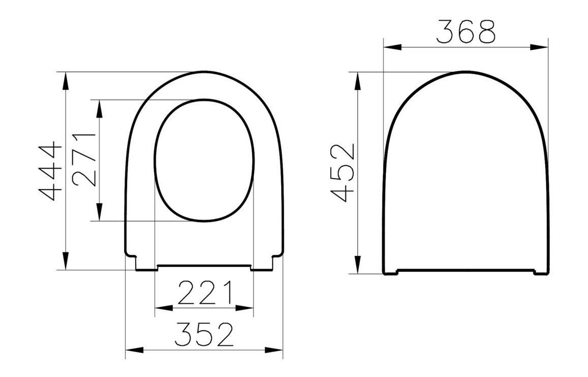VitrA Sonic Flush Soft Close Wrap Toilet Seat - White