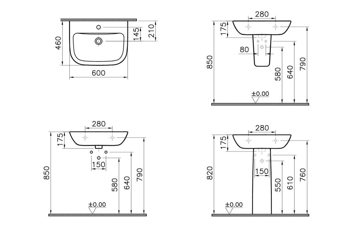VitrA S20 595x455mm Basin Only - White