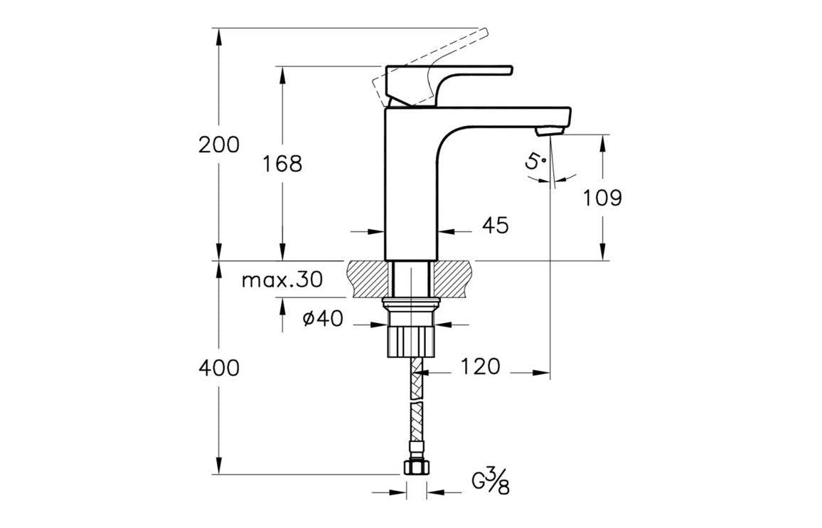 VitrA Minimax S Basin Taps - Chrome