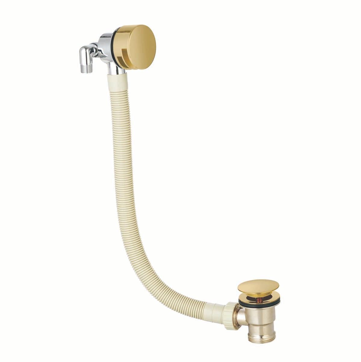 Round Overflow Filler Brushed Brass
