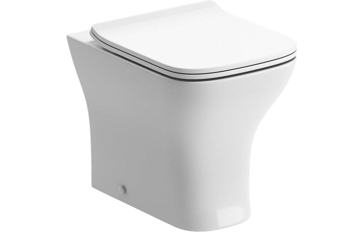 Cedarwood Rimless Comfort Height Back To Wall WC & Soft Close Seat