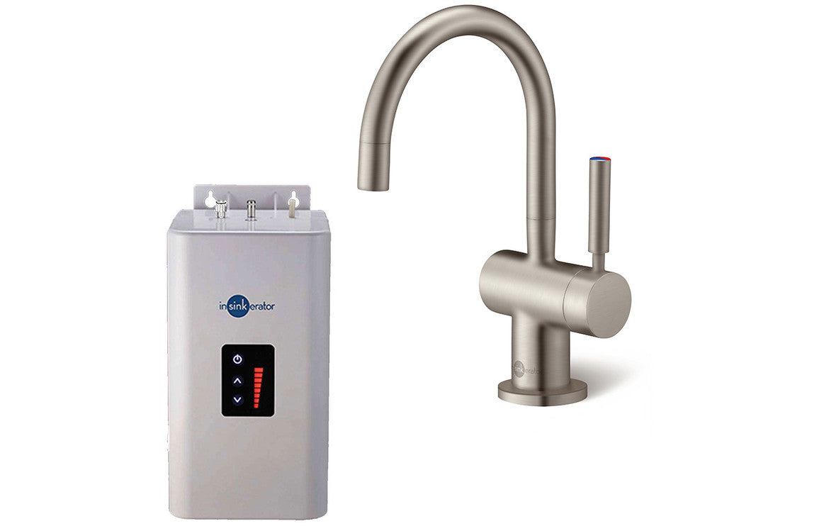 InSinkErator HC3300 Hot/Cold Mixer Tap  Neo Tank & Water Filter - Brushed Steel