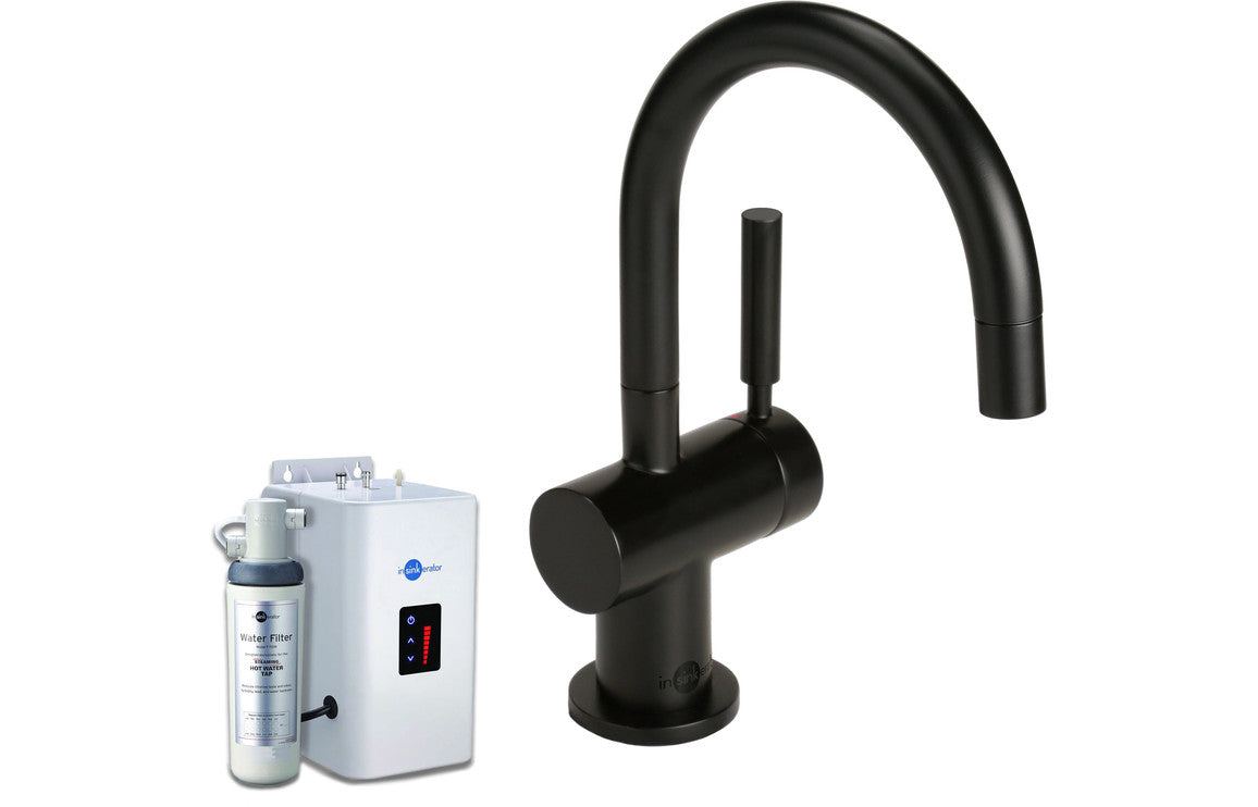 InSinkErator H3300 Hot Mixer Tap  Neo Tank & Water Filter - Black