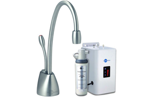 InSinkErator GN1100 Hot Water Tap  Neo Tank & Water Filter - Brushed Steel