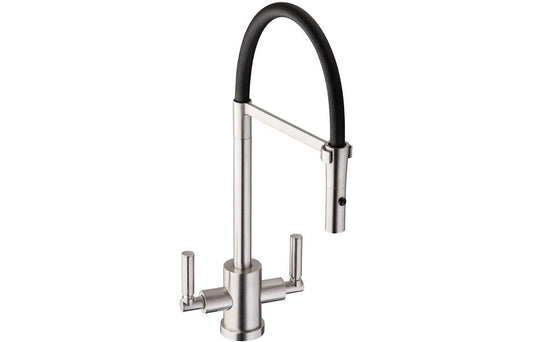 Abode Atlas Professional Monobloc Mixer Tap - Brushed Nickel