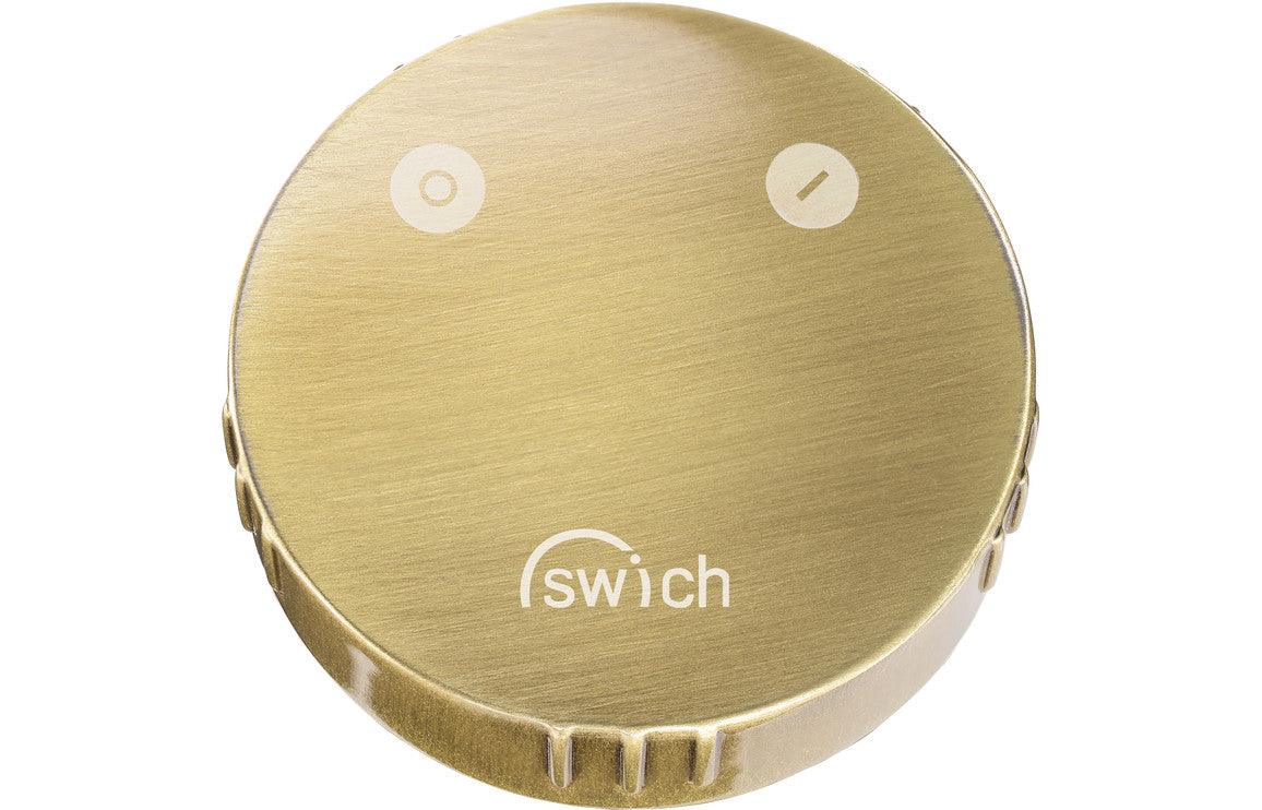 Abode Swich Diverter Valve - Round Handle w/High Resin Filter - Brushed Brass