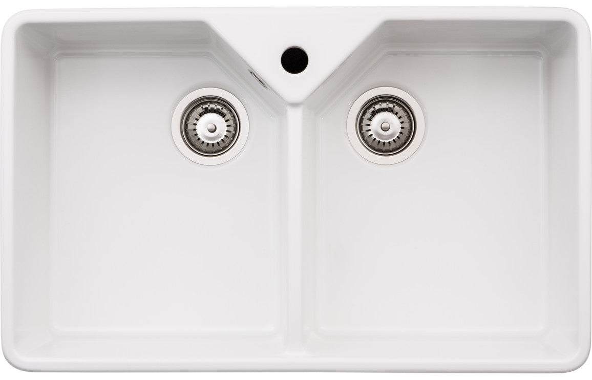 Abode Provincial Large 2B Belfast Undermount Sink - White