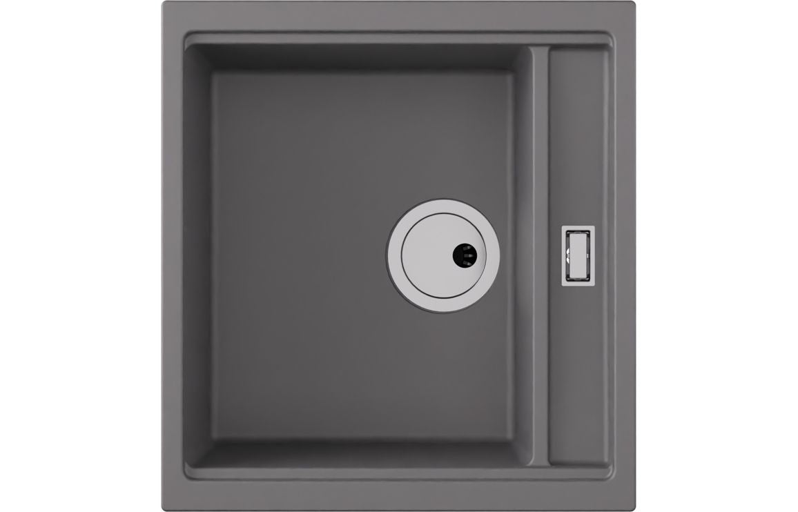 Abode Syncronist Compact 1.25B Inset/Undermount Sink - Metallic Grey