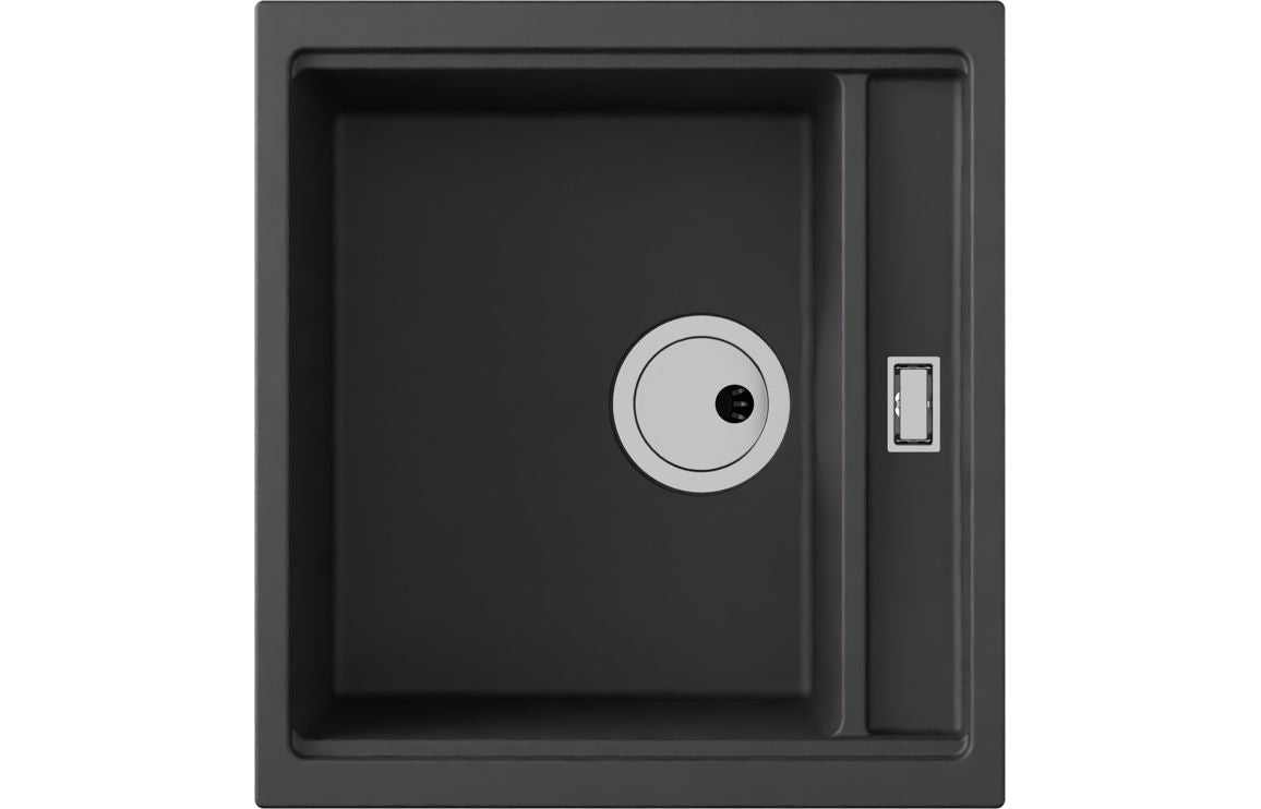 Abode Syncronist Compact 1.25B Inset/Undermount Sink - Metallic Black