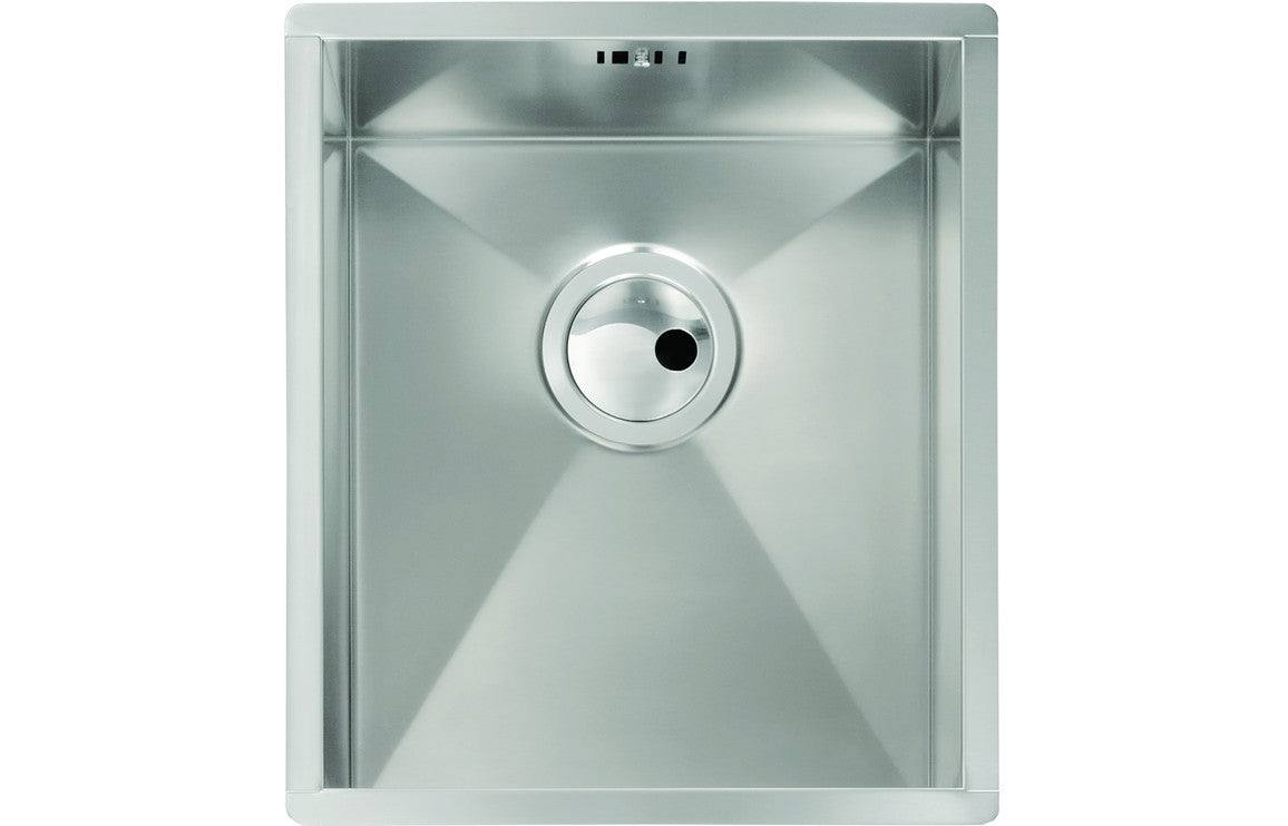 Abode Matrix R0 340mm Square 1B Undermount Sink - St/Steel