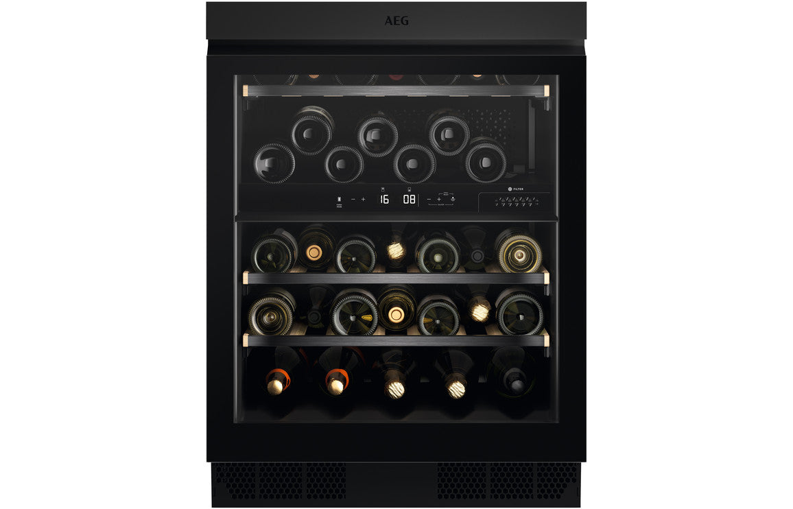 AEG AWUD040B8B Semi Integrated 60cm Wine Cabinet - Black