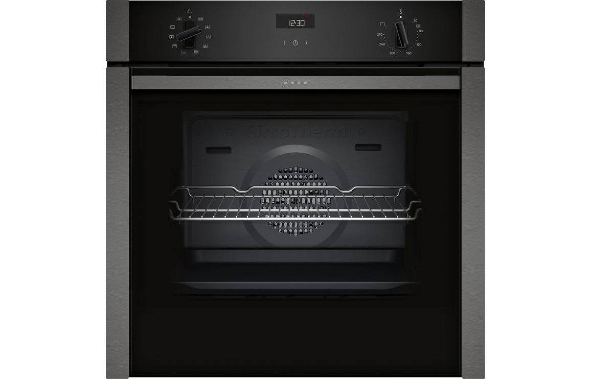 Neff N50 B3ACE4HG0B Single Slide & Hide Electric Oven - Graphite Grey