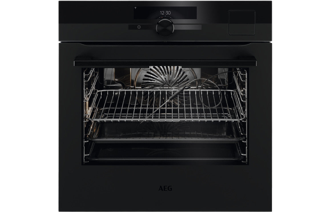 AEG BSK999330T Single Electric Oven w/Steamify - Matt Black