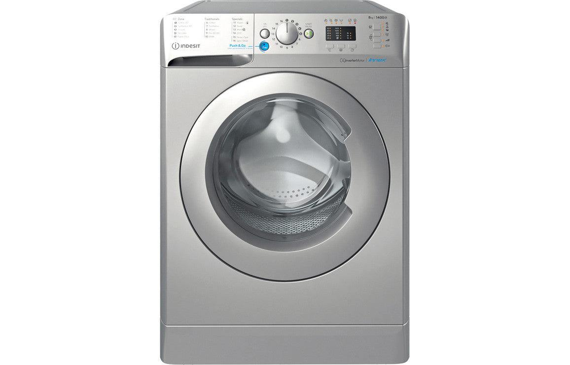 Indesit BWA 81485X S UK N F/S 8kg 1400rpm Washing Machine - Silver