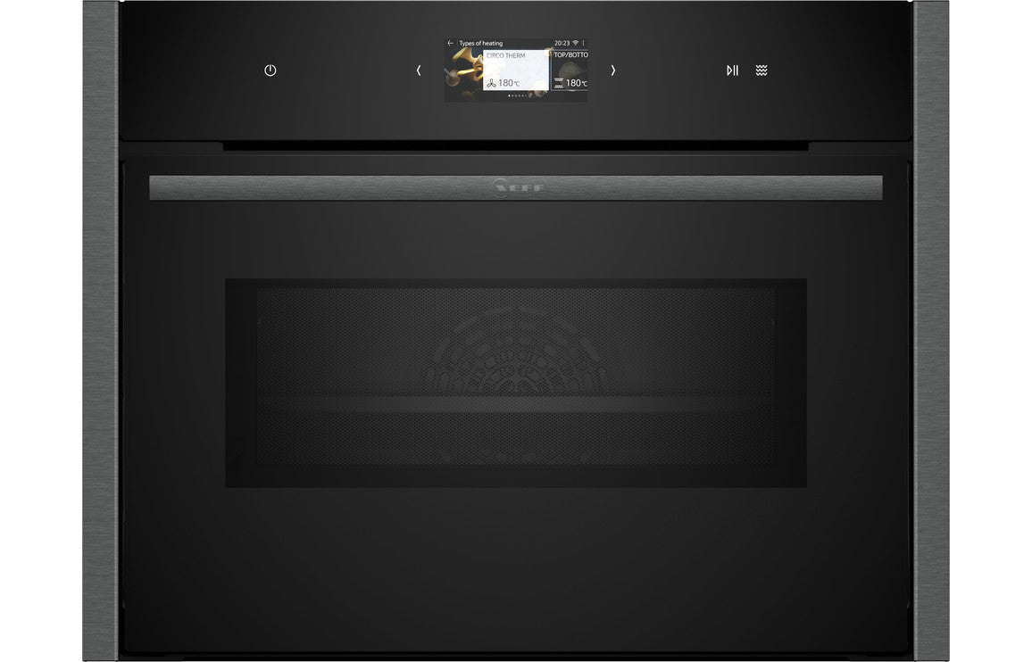 Neff N90 C24MS31G0B Compact Electric Oven & Microwave - Black w/Graphite Trim