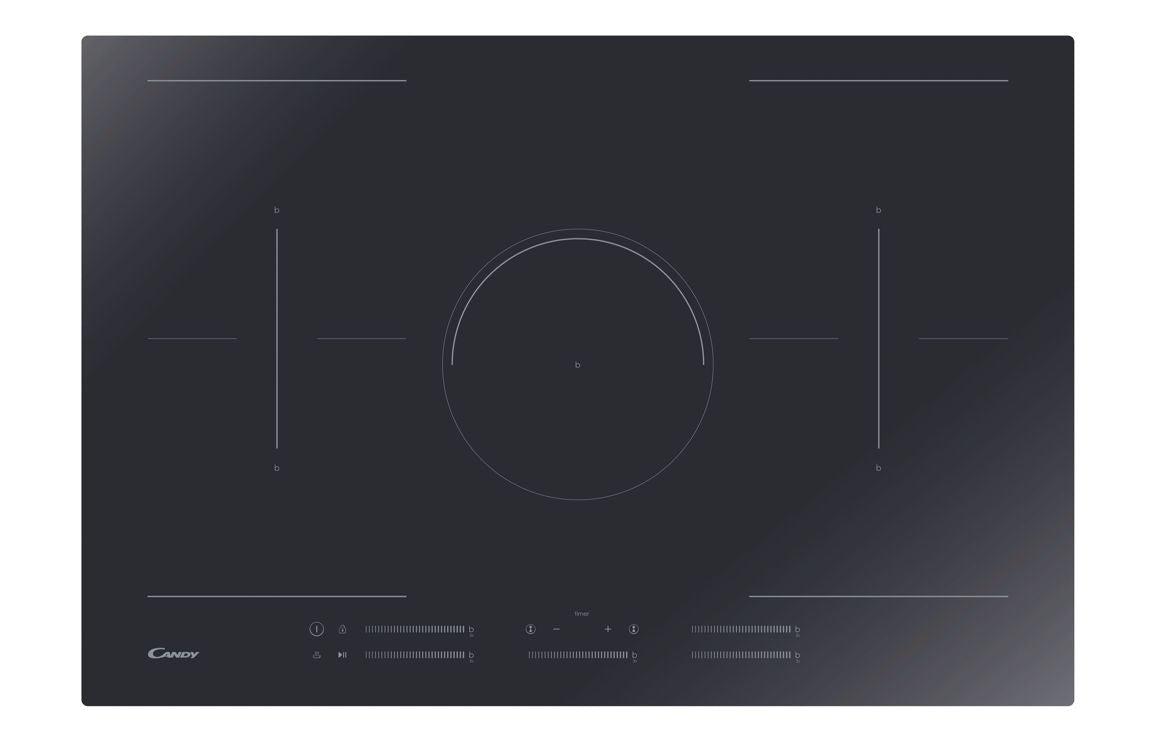 Candy CIFS85MCTT/1 75cm Induction Hob - Black Glass