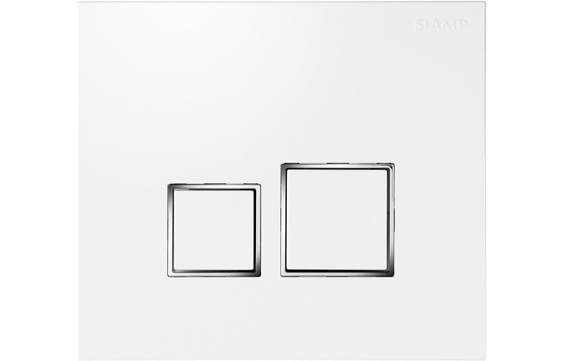 Square Flushplate - White