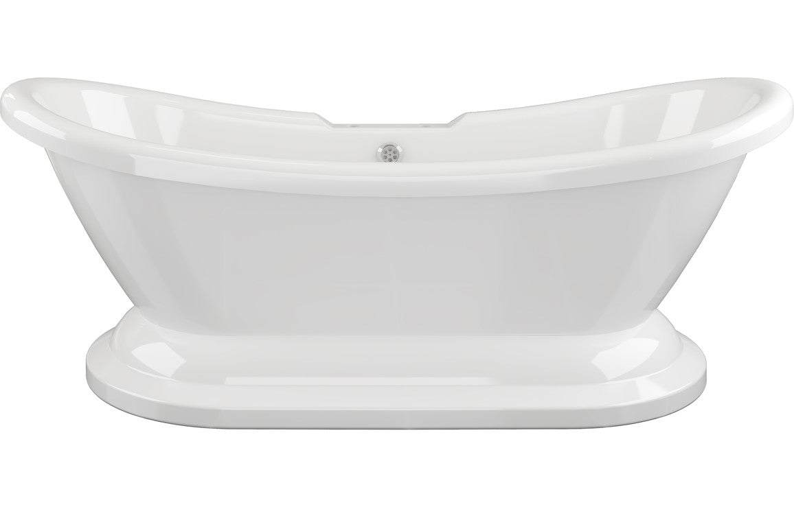 Grace Freestanding 1760x700x720mm 2TH Bath w/Base - White