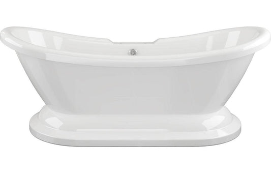 Grace Freestanding 1760x700x720mm 2TH Bath w/Base - White