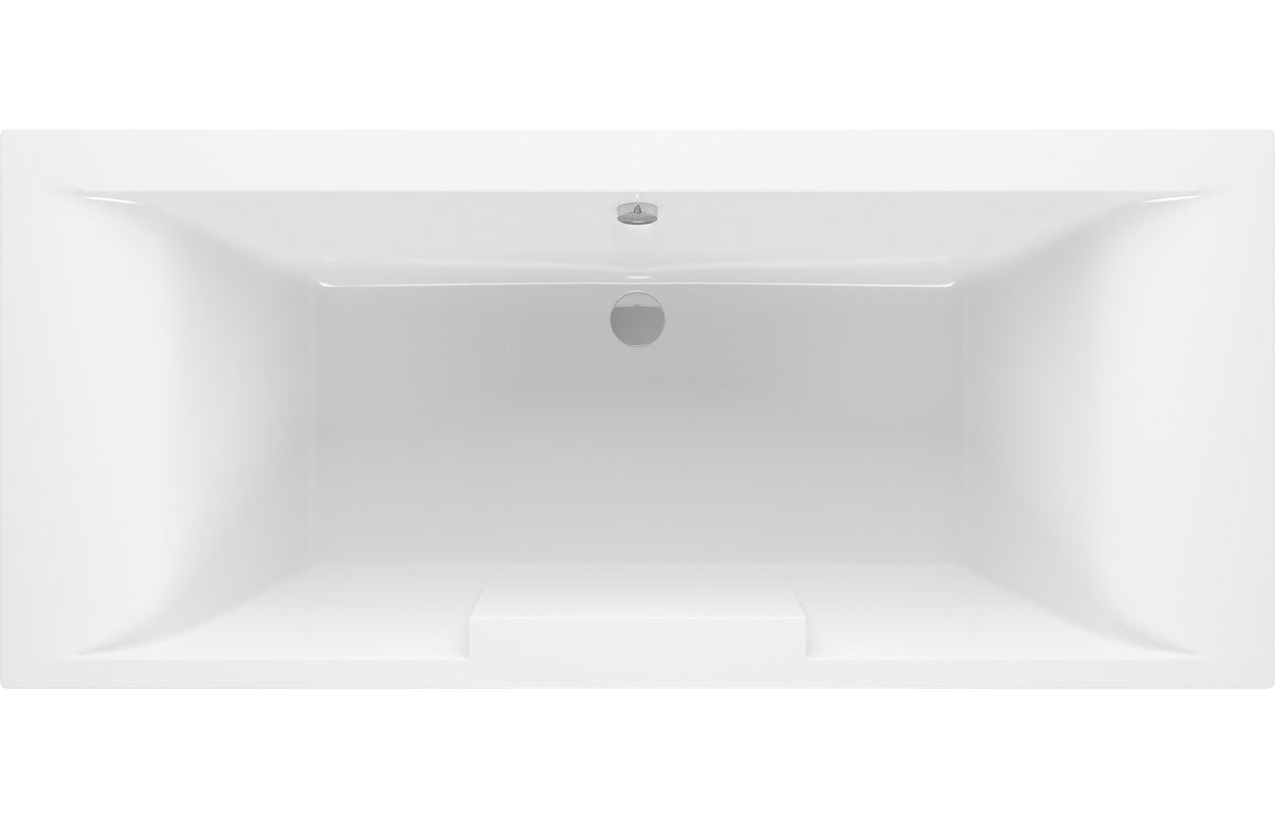 Malone Deluxe Square Double Ended 1700x750x550mm 0TH Bath w/Legs