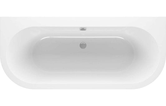 Sanibel Back To Wall SUPERCAST 1700x750x600mm 0TH Bath w/Legs