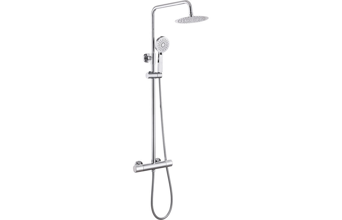 Terra Cool-Touch Thermostatic Mixer Shower w/Riser & Overhead Kit