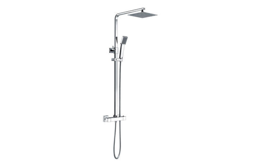 Corvus Thermostatic Bar Mixer w/Riser & Overhead Kit