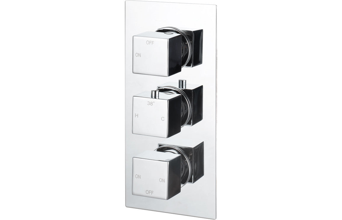 Comet Thermostatic Three Outlet Triple Shower Valve