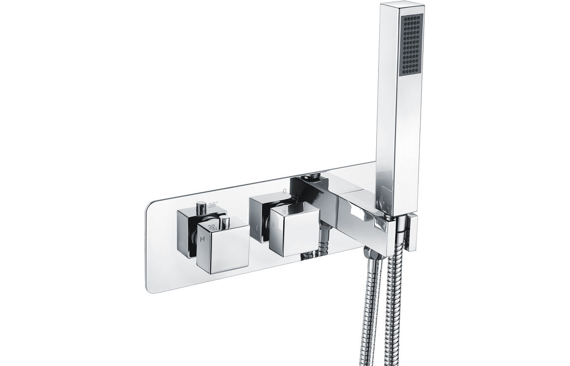 Lyra Thermostatic Two Outlet Shower Valve w/Handset