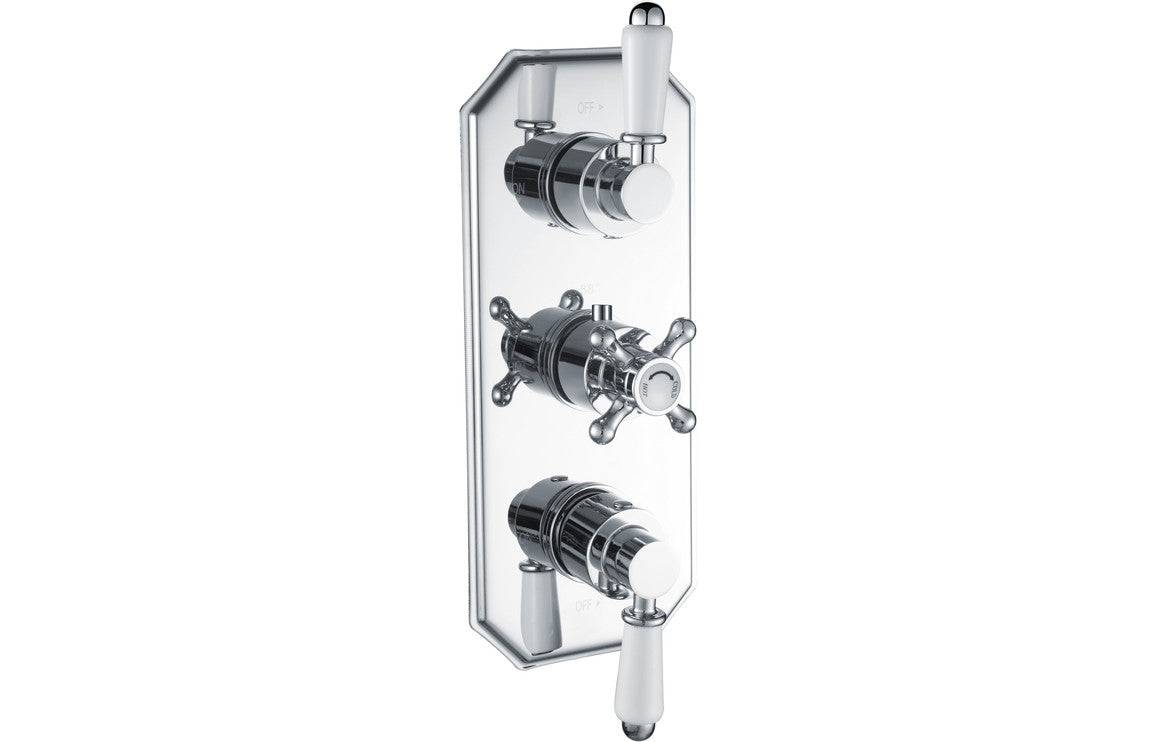 Berwick Traditional Lever Thermostatic Two Outlet Shower Valve