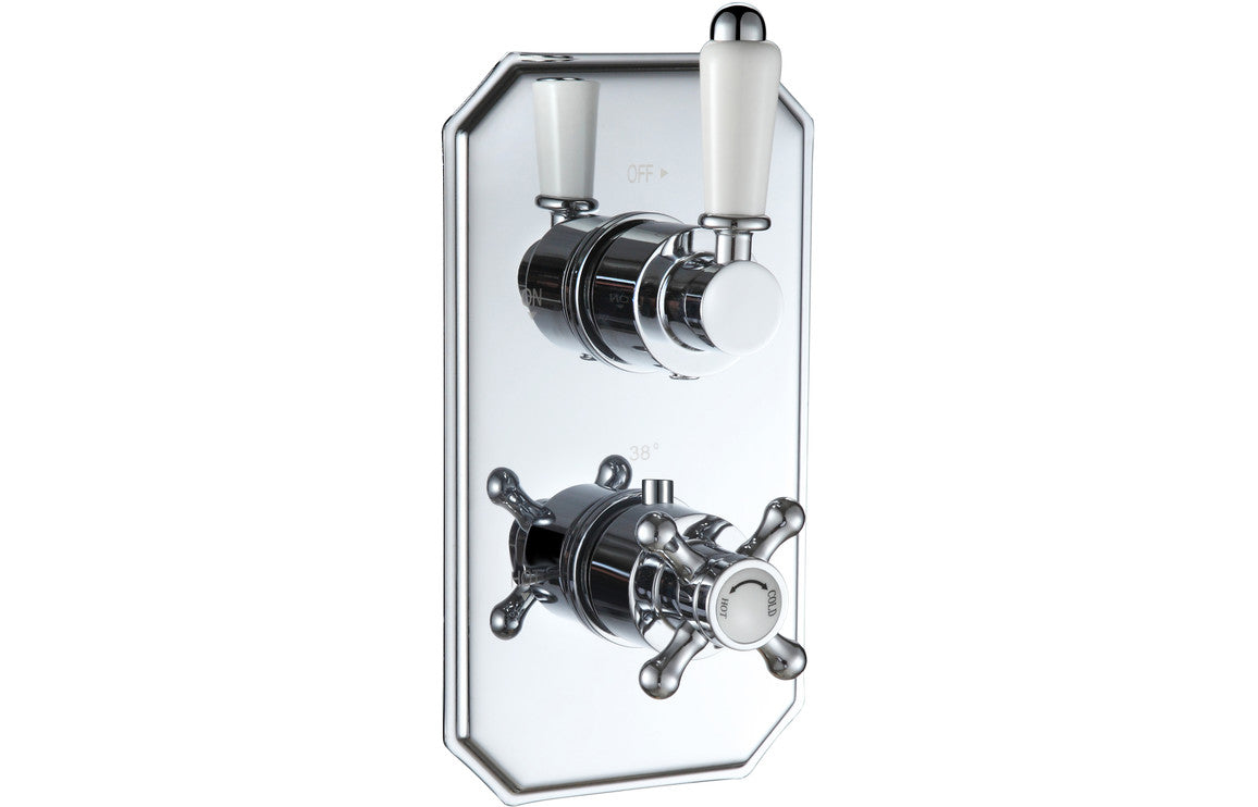 Berwick Traditional Lever Thermostatic Single Outlet Shower Valve