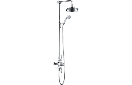 Berwick Traditional Exposed Two Outlet Shower Valve w/Riser Kit & Overhead