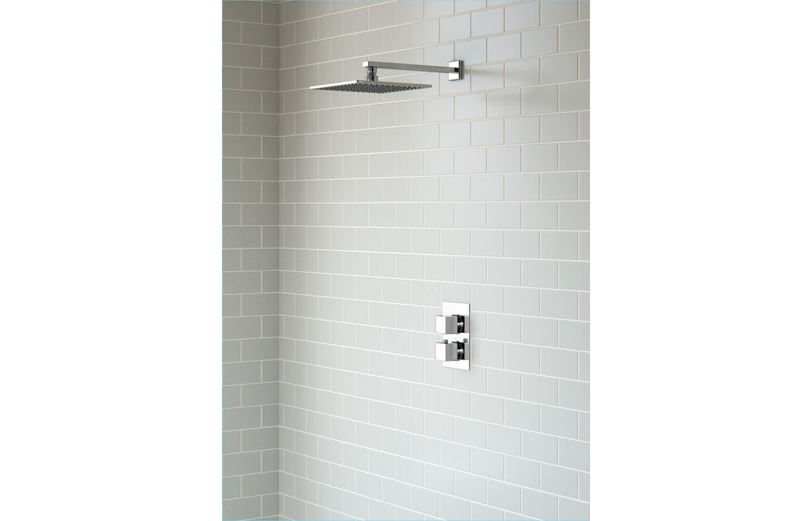 Comet Shower Pack Two - Single Outlet Twin Shower Valve w/Overhead