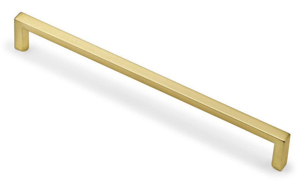 330mm Slim D-Shape Handle - Brushed Brass