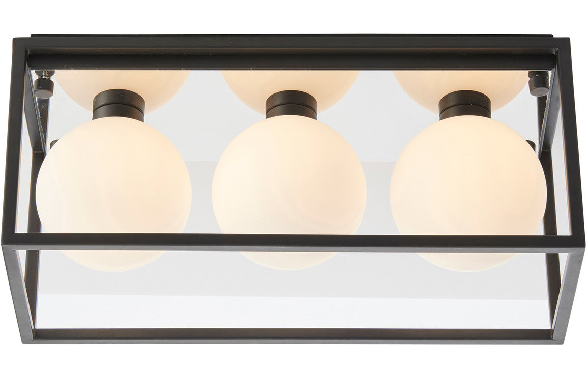 Box Frame Ceiling Light - Matt Black