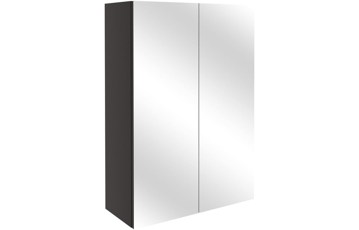 Alba 500mm Mirrored Unit - Matt Graphite Grey