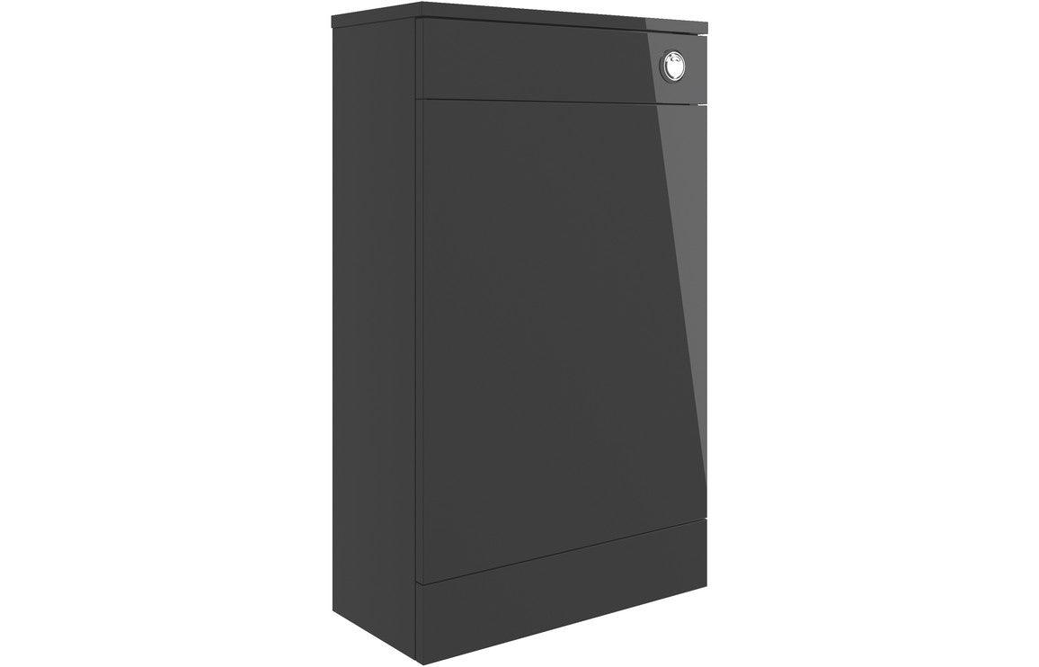 Volta 500mm Floor Standing WC Unit - Anthracite Gloss