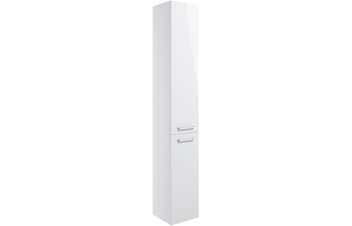 Venosa 350mm Floor Standing 2 Door Tall Unit - White Gloss