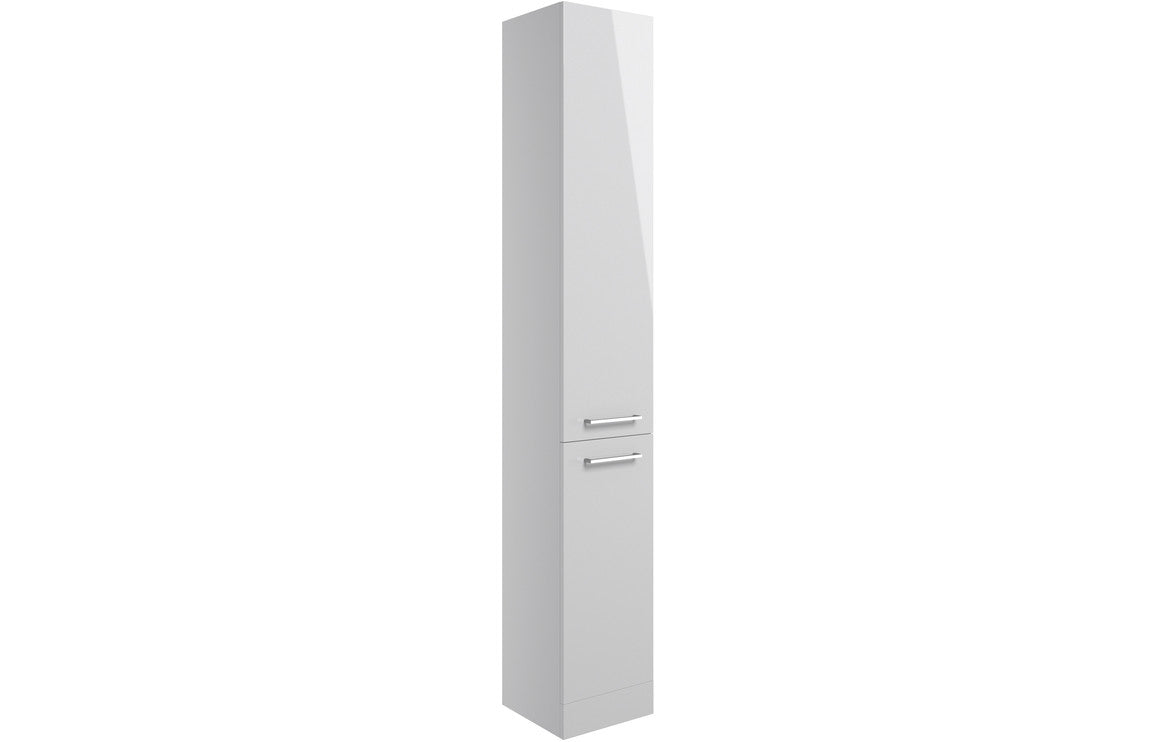 Venosa 350mm Floor Standing 2 Door Tall Unit - Grey Gloss