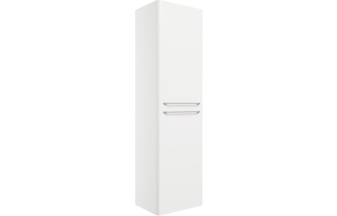 Gatsby 454mm Wall Hung 2 Door Tall Unit - White Gloss