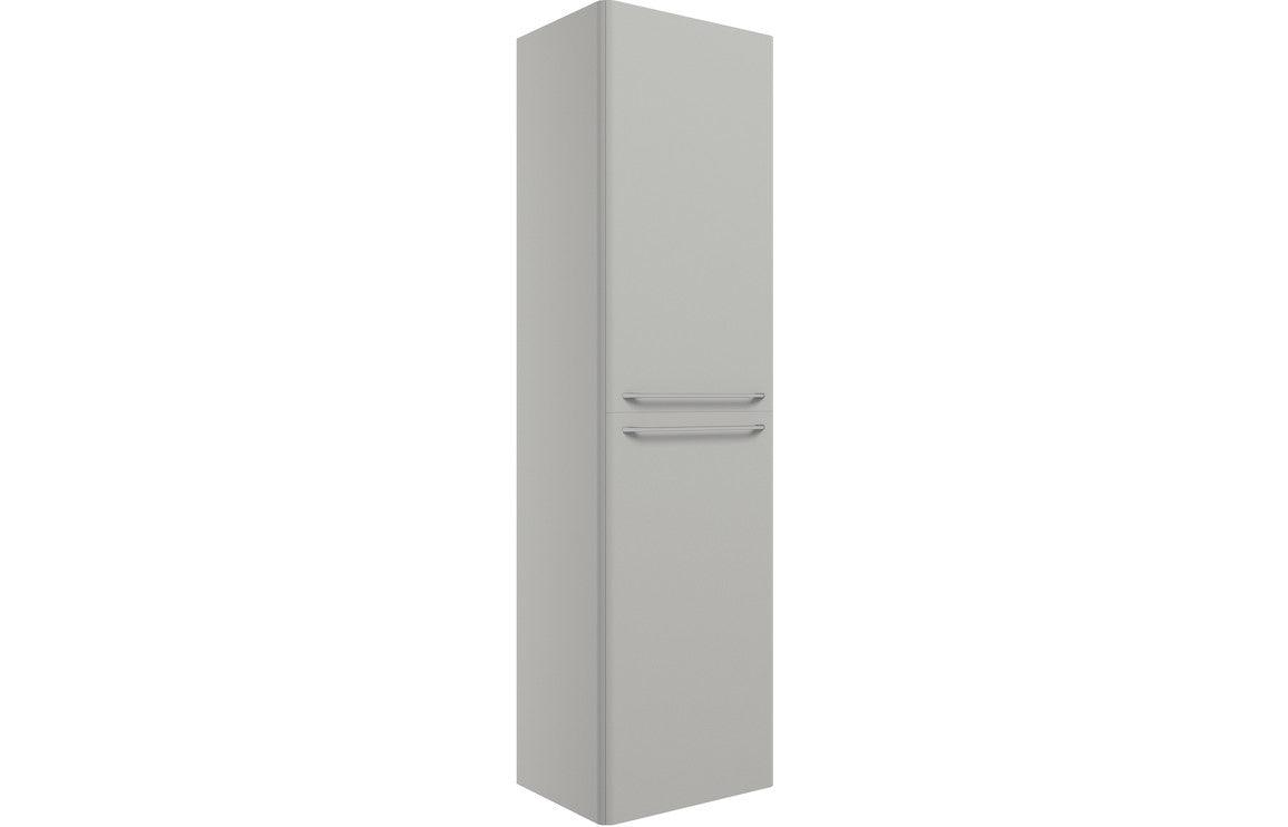 Gatsby 454mm Wall Hung 2 Door Tall Unit - Grey Gloss