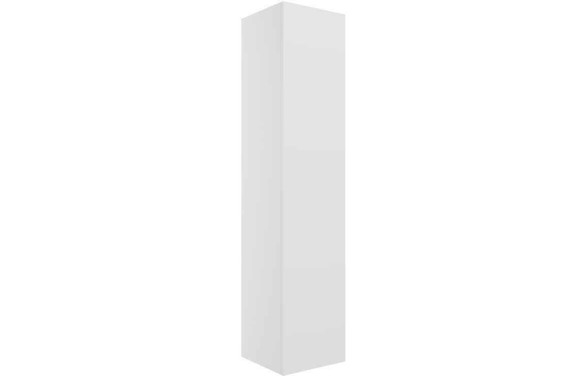 Statement 350mm Wall Hung 1 Door Tall Unit - Matt White