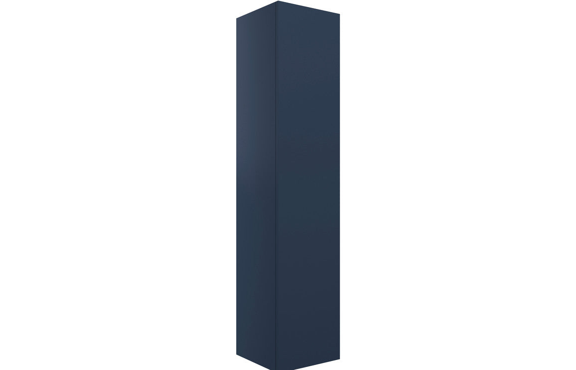 Statement 350mm Wall Hung 1 Door Tall Unit - Matt Deep Blue